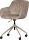Woood morros bureaustoel - polyester - taupe - 88x57x60