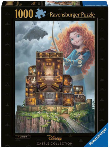 Ravensburger puzzel disney castles: merida - legpuzzel - 1000 stukjes