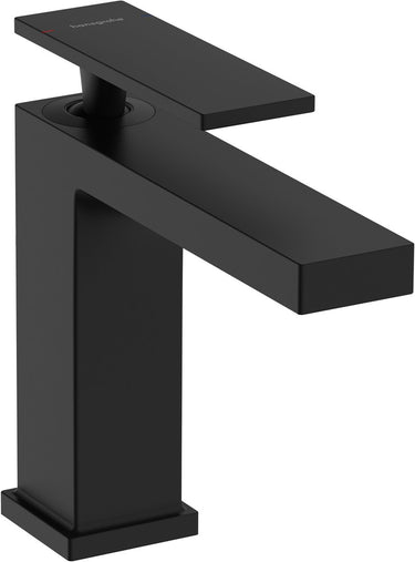 Hansgrohe tecturis e - wastafelkraan - ééngreeps bediening - met trekwaste - 110mm maat - mat zwart