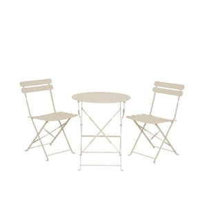Decoris bistroset helsingborg staal outdoor off-white ø60xh71cm