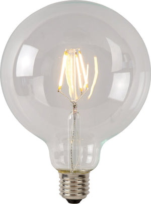 Lucide g95 class b - filament lamp - ø 9,5 cm - led dimbaar - e27 - 1x7w 2700k - transparant