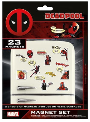 Marvel deadpool (comic) magnet set