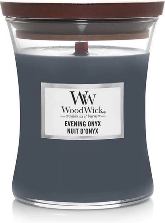 Woodwick medium candle - evening onyx