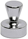 Maul magneet kegel 4 stuks 7 kg staal metaal neodymium ø 1.7 x 2 cm zilver