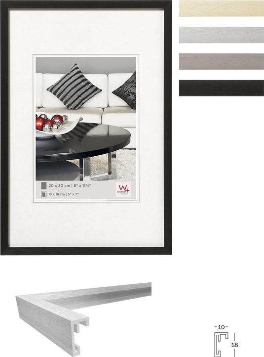 Walther chair - fotolijst - fotoformaat 29,7x42 cm (din a3) - zwart