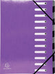 Exacompta iderama® harmonika sorteermap - 12 indelingen - purper - 53926e
