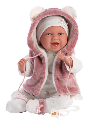 Llorens babypop mimi lachend met geluid en speen 42 cm
