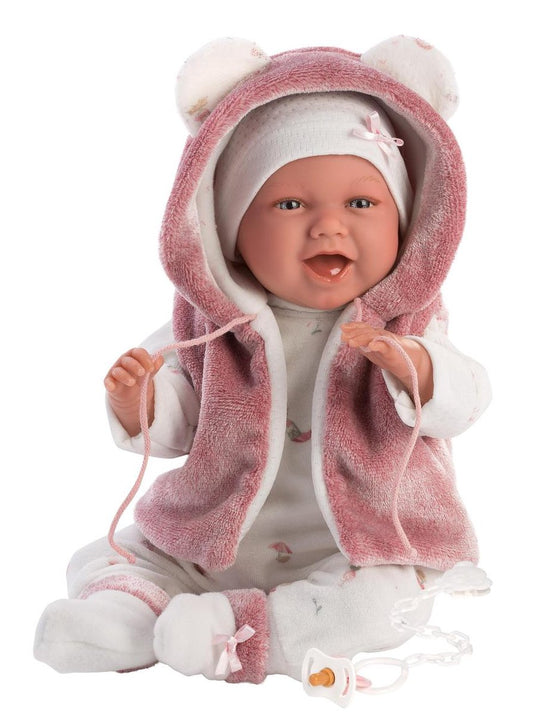 Llorens babypop mimi lachend met geluid en speen 42 cm