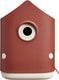 Elho cosy bird house 18cm - vogelhuisje voor tuin of balkon - geschikt voor meer dan 11 soorten - 100% gerecycled plastic - l17.6 x b18 x h23 cm - toscaans rood
