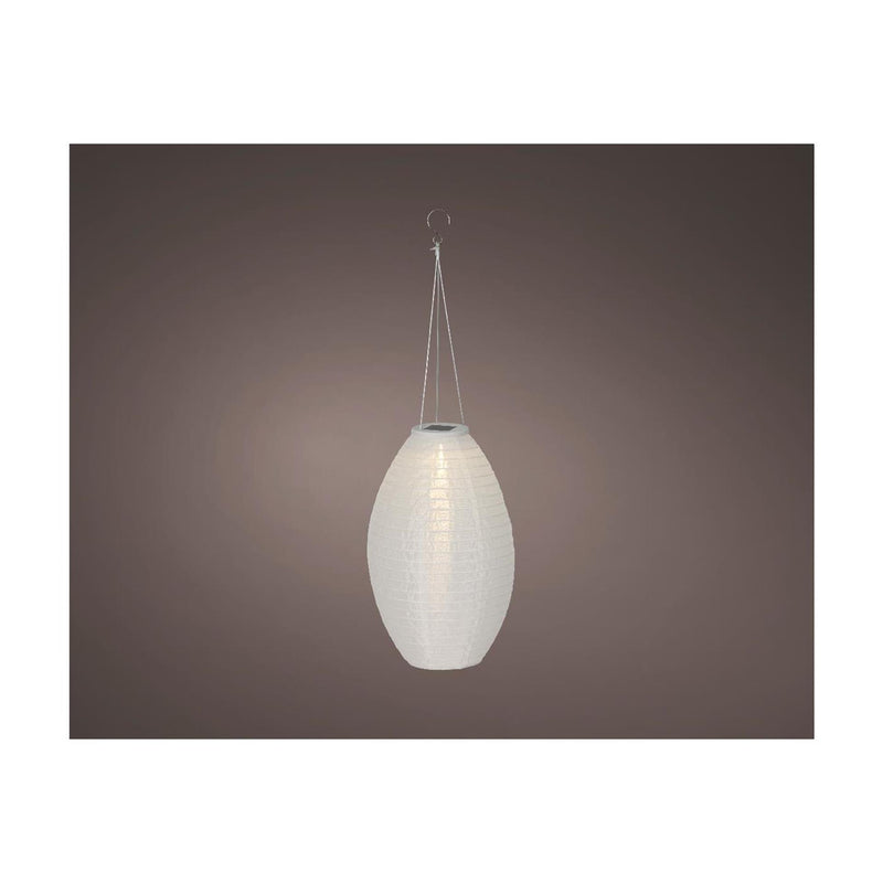 Afbeelding laden in galerijviewer, Lumineo solar lantaarn wit nylon ã˜22xh33cm
