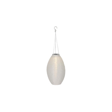 Lumineo solar lantaarn wit nylon ã˜22xh33cm