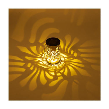Lumineo solar lantaarn metaal ã˜8xh13cm 3 assorti