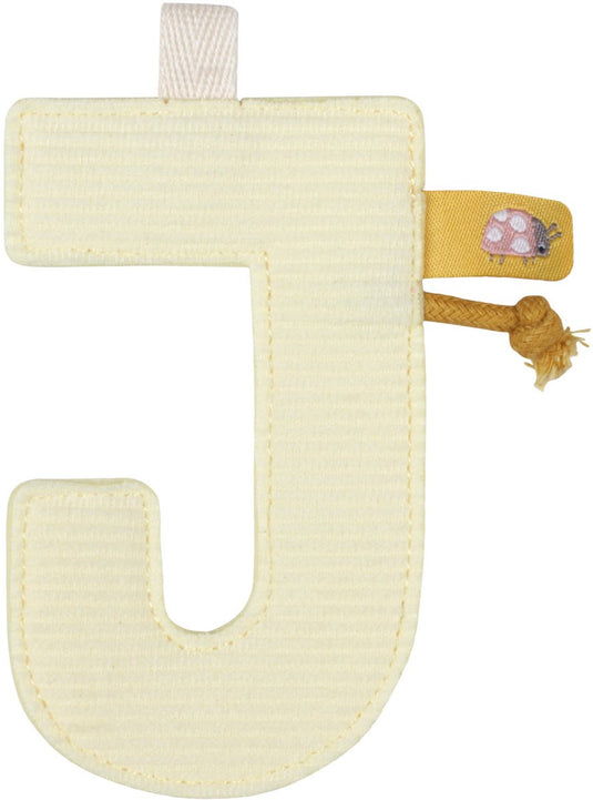 Little dutch slinger element - letter j - geel