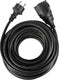 Q-link verlengsnoer - randaarde - ip44 - h05rrf - 3 x 1.5 mmâ² - 12 m - zwart