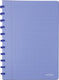 Atoma trendy schrift, ft a4, 144 bladzijden, commercieel geruit, transparant blauw