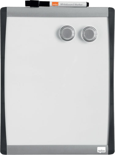 Nobo magnetisch whiteboard - 21,5 x 28 cm - inclusief marker, magneten en foamtape - wit
