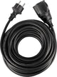 Q-link verlengsnoer - randaarde - ip44 - h05rrf - 3 x 1.5 mmâ² - 12 m - zwart