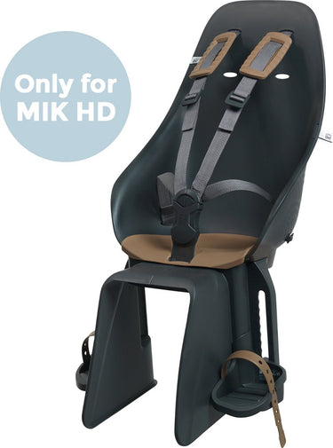 Urban iki fietsstoeltje achter ta–ke mik hd - bincho black kurumi brown