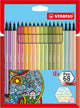 Stabilo pen 68 - premium viltstift - etui met 18 nieuwe kleuren