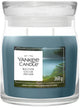 Yankee candle - bayside cedar medium geurkaars - 50 branduren - 2 lonten