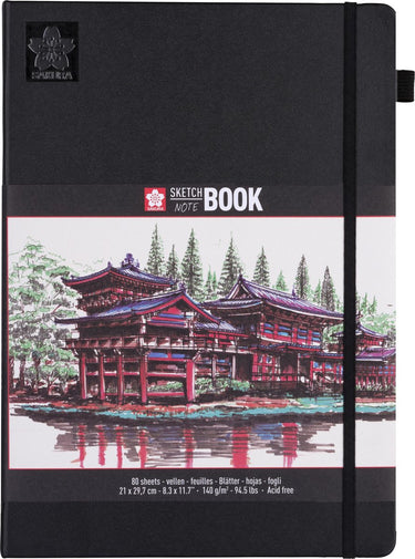 Sakura notitieboek - a4 - 80 pagina's cr mewit 140g - blanco