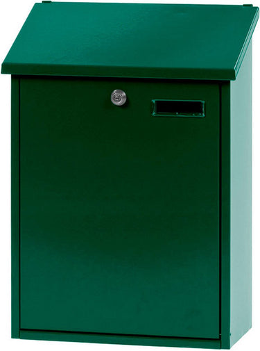 V-part - wandbrievenbus sebastian - galvanized steel powder coated - groen - brievenbus