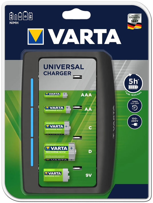 Varta laadapparaat lcd universal charger battery charger aa aaa c universal charger