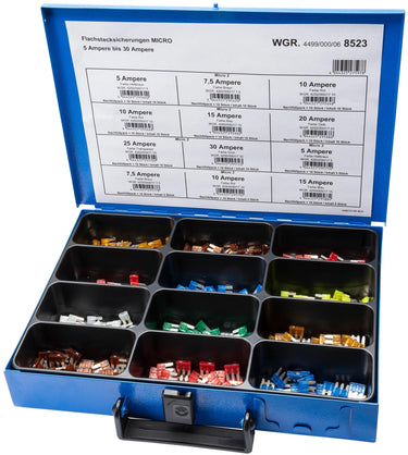 Dresselhaus assortiment zekeringen bananenstekker 8523 blade fuses assorted. micro 2+3
