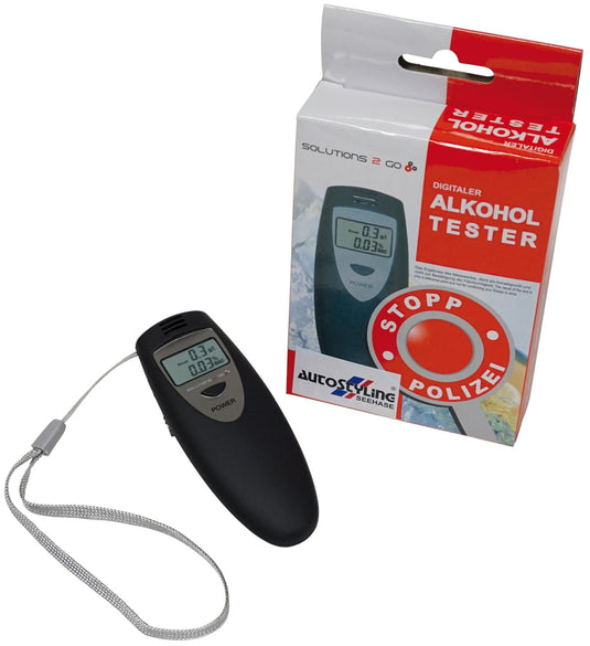 Autostyling seehase alcoholtester solutions 2 go digital breathalyzer