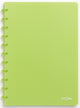 Atoma trendy schrift - a4 - 144 bladzijden - geruit 5 mm - transparant groen - 1 stuk