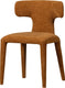 Woood permit eetkamerstoel - geweven stof - cinnamon oranje - 78x52x53 cm