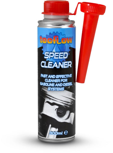 Tecflow speed cleaner - brandstofsysteem - motor reiniger - verlaagt emissie + verbruik - roetfilter - injector reiniger - benzine + diesel additief - 300 ml