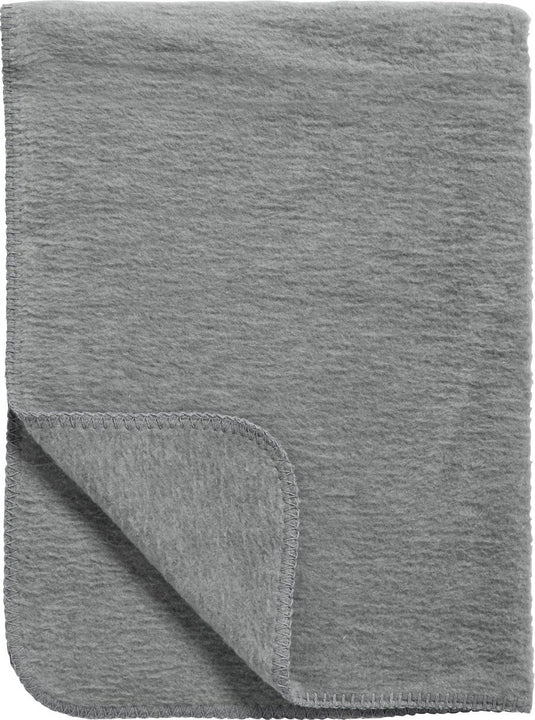 Meyco baby uni ledikant deken - geweven - grey - 100x150cm - 1.0 tog