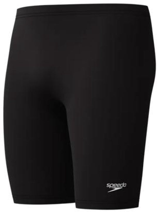 Speedo endurance+ logo jammer heren - strakke zwembroek heren - chloorbestendige zwembroek mannen - kleurvaste sportzwembroek heren - zwart wit - xs