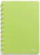 Atoma trendy schrift - a4 - 144 bladzijden - geruit 5 mm - transparant groen - 1 stuk