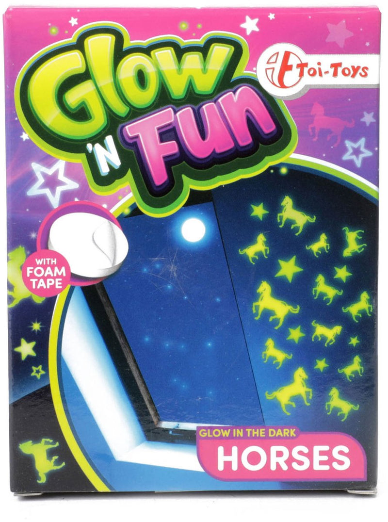 Load image into Gallery viewer, Toi-toys glow n fun glow in the dark paarden
