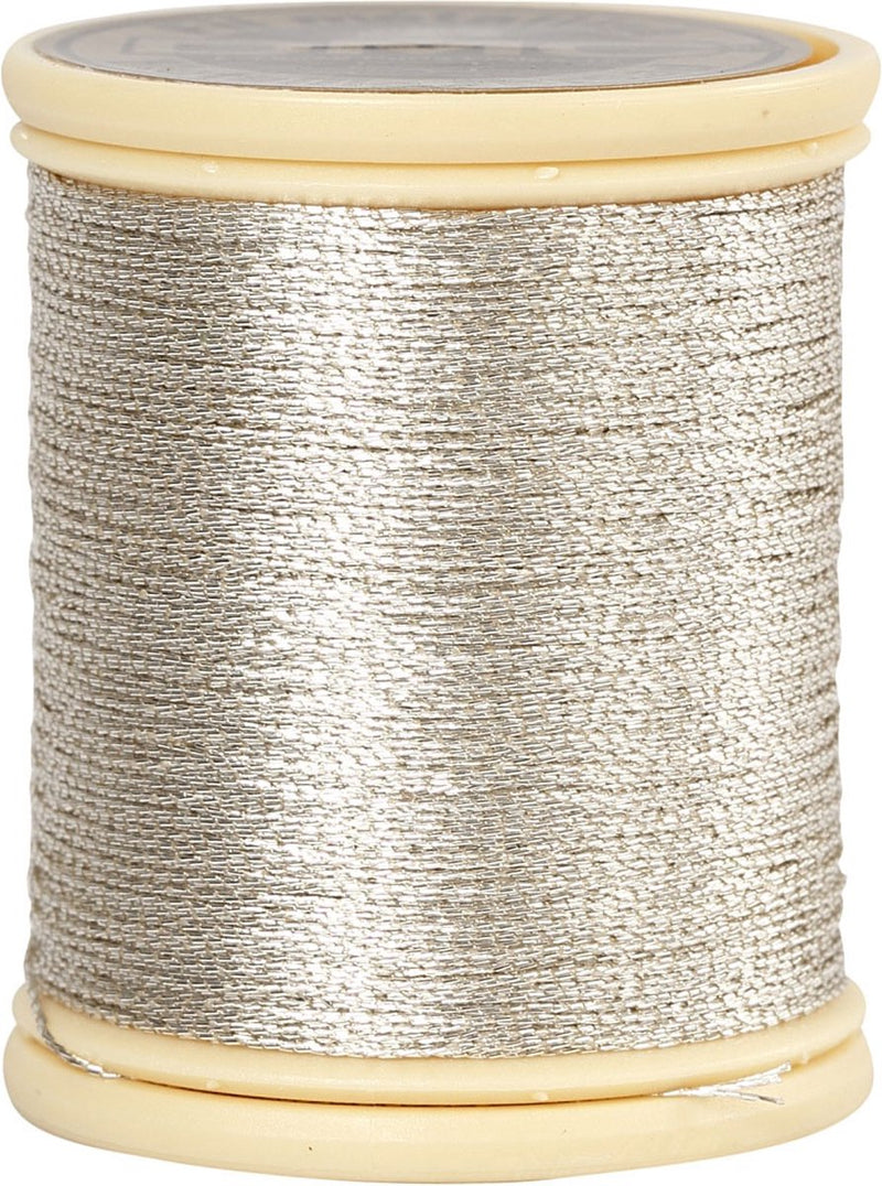 Load image into Gallery viewer, Creotime dmc metallic draad zilver, 40m
