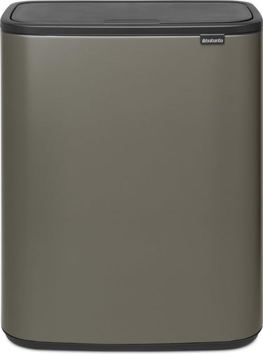Brabantia bo touch bin prullenbak - 60 liter - 1 vak - platinum