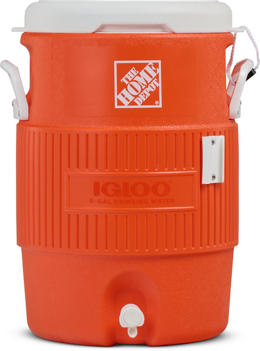 Igloo 5 gallon seat top - drankdispenser drankkoeler - 18 liter - oranje