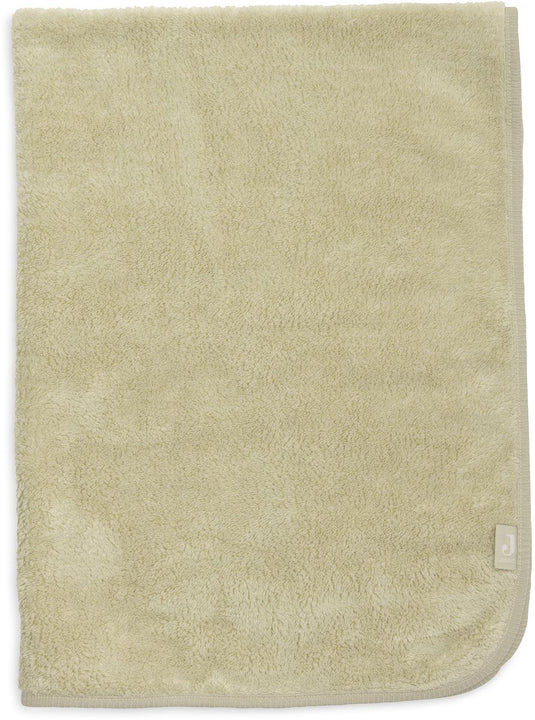 Jollein baby deken ledikant 100x150cm basic sherpa jersey soft matcha