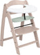 Hauck kinderstoel set arketa n play - houten kinderstoel met speelblad - fsc®-gecertificeerd beukenhout - whitewashed mint
