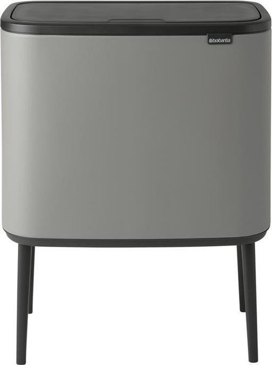 Brabantia bo touch bin prullenbak - 36 liter - 1 vak - mineral concrete grey
