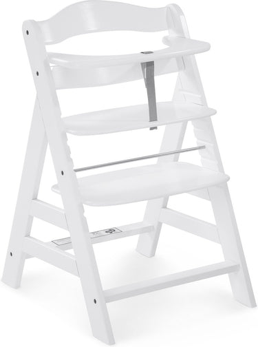 Hauck alpha+ white kinderstoel - wit fsc® gecertificeerd beukenhout