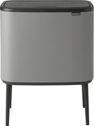 Brabantia bo touch bin prullenbak - 36 liter - 1 vak - mineral concrete grey
