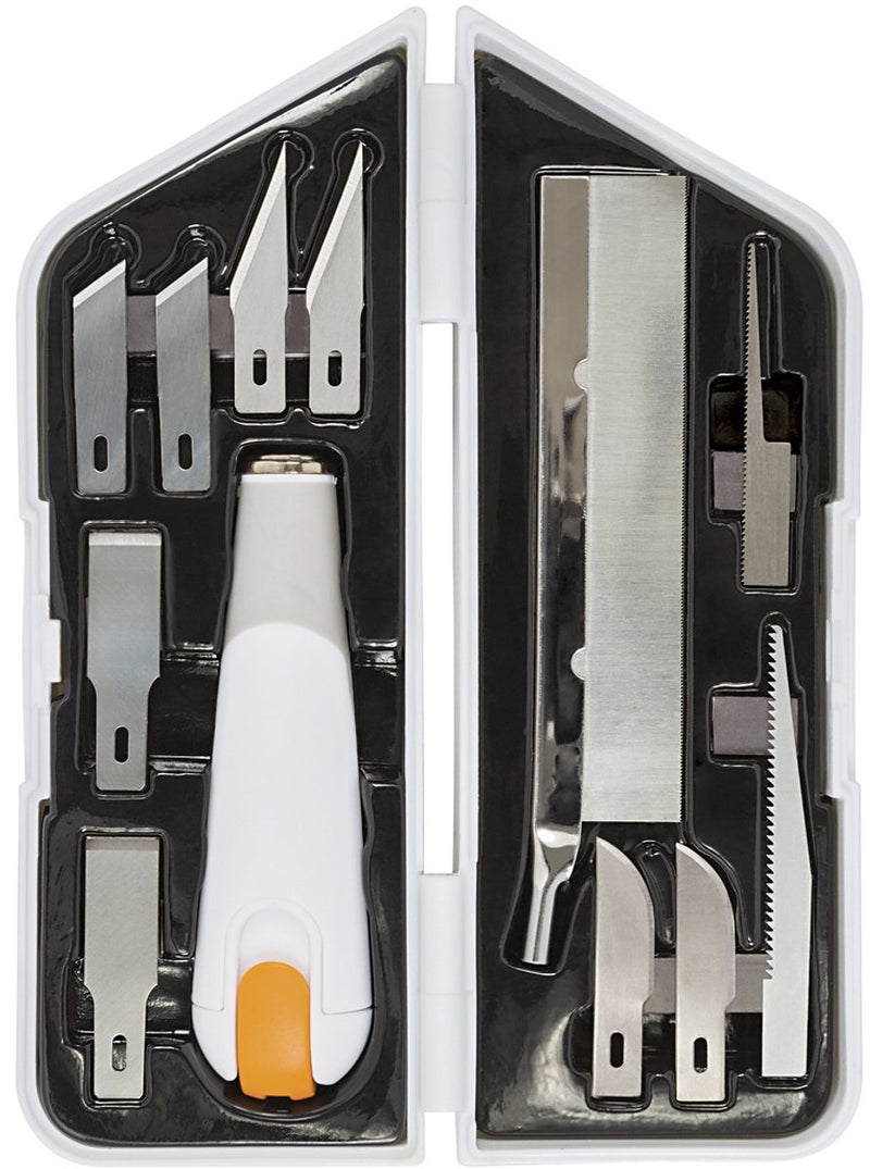 Load image into Gallery viewer, Fiskars http: www.cchobby.nl -mes-beitel-en-zaagset-l-15-cm-b-3-cm-1-set
