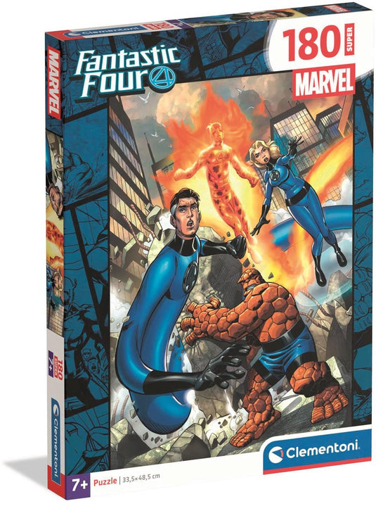 Clementoni - puzzel - fantastic 4 - 180 stukjes - super - vanaf 7 jaar