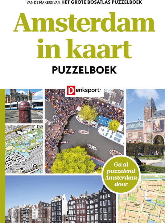 Denksport puzzelboek - het amsterdam in kaart puzzelboek