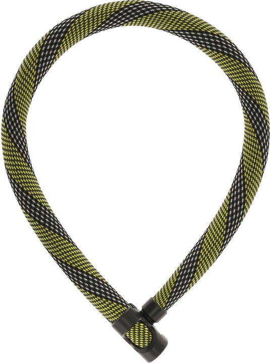 Abus fietsslot kettingslot - ivera chain 7210 color - security level 8 - geel - 85 cm - geschikt voor elektrische fietsen en stadsfietsen