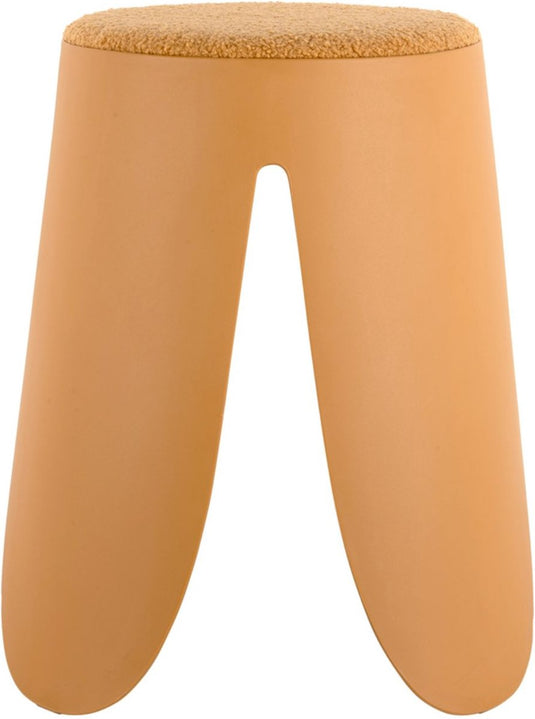 Leitmotiv kruk savor - geel - ø44cm - modern