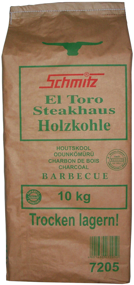 Schmitz barbecue houtskool el toro charcoal 10 kg steakhouse el toro